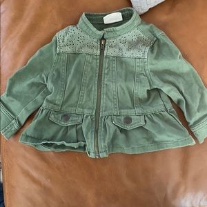 Toddler girls twill coat! Super cute.